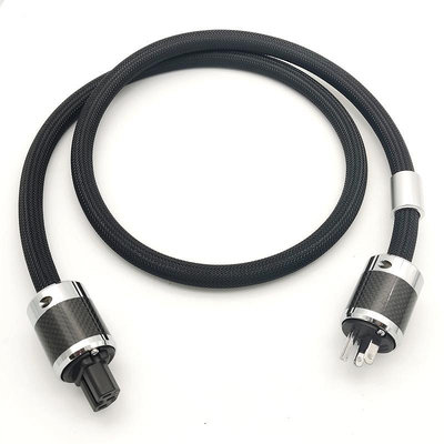 HymneAudio古河PS-950-18發燒級電源線進口音響線材碳纖美標插頭