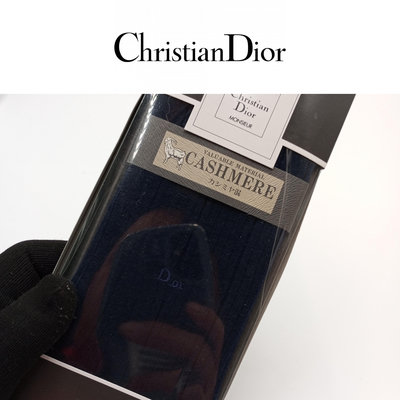 【皮老闆二店】新古真品 Christian Dior 中筒襪 男襪 女襪 精品襪 25CM 襪子 盒裝 紫116