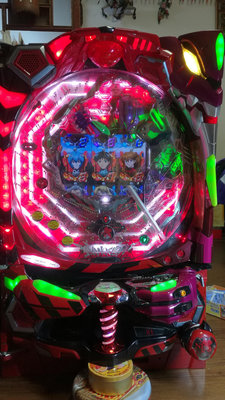 大型電玩遊戲機 福音戰士 小鋼珠 帕青哥 柏青哥  Led燈 擺飾 聲光效果非常大