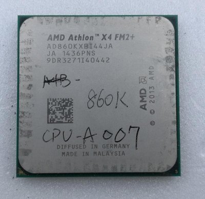 AMD Athlon X4 860K Quad-Core 3.7GHz 4MB FM2+腳位 CPU cpu-A007