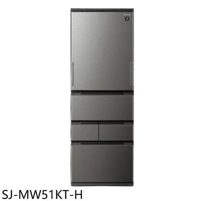 《可議價》SHARP夏普【SJ-MW51KT-H】504公升自動除菌離子五門灰冰箱(含標準安裝)(7-11 4200元)