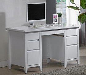 派克4.2尺白色書桌 電腦桌 辦公桌 傢俱