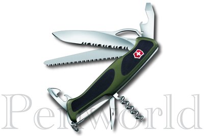 【Pen筆】瑞士製 Victorinox維氏 0.9563.MWC4綠 12用130mm 防滑瑞士刀