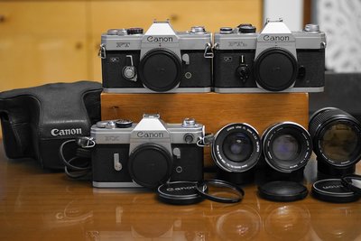 【售】Canon FX FT FTb 機械單眼底片機+加購 FL 50mm F1.4 35mm F2.5 FD 135m