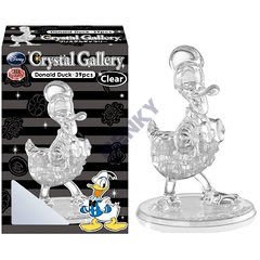 5664 絕版3D立體塑膠透明水晶39片日本進口拼圖 迪士尼 透明唐老鴨 D立體塑膠透明水晶