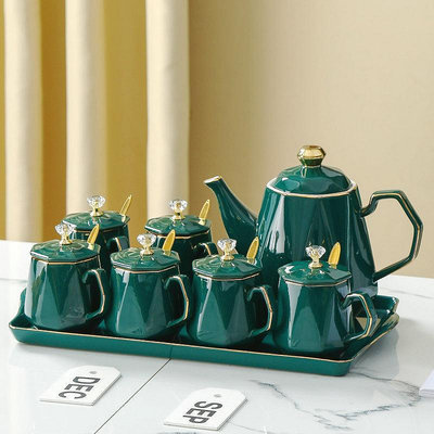 廠家出貨茶具套裝家用客廳陶瓷茶壺茶杯茶盤整套歐式輕奢水杯杯子高檔結婚