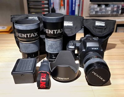 ＠佳鑫相機＠（中古託售品）PENTAX 645NII 中片幅底片相機45-85mm\120mm\200mm(一機三鏡)