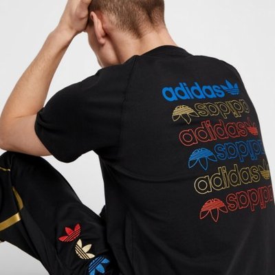 FOCA Adidas originals REF MET 黑彩愛迪達串標短T 男款短袖t桖| Yahoo奇摩拍賣