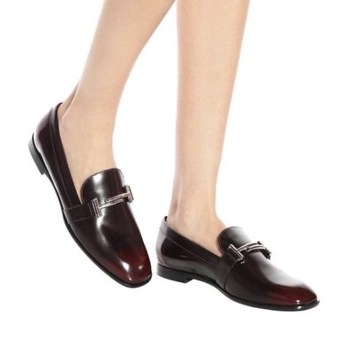 Tod’s double T loafers 正品黑色平底樂福鞋