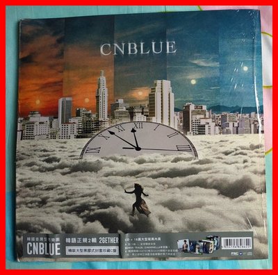 ◎2015全新CD未拆!CNBlue-韓語正規2輯-2gether-精裝大型黑膠式封套珍藏C盤-韓國團體-12首