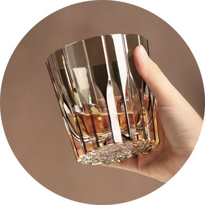 日本進口KAGAMI手工江戶切子杯水晶玻璃杯威士忌杯洋杯星芒杯-酒杯