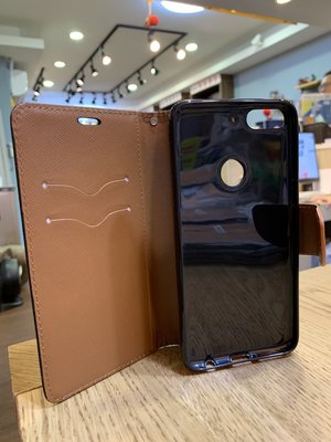SAMSUNG A70 / A71 / A750(A7 2018)側掀式手機皮套（黑）