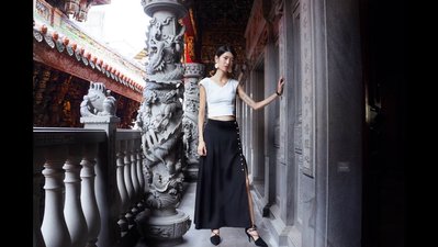 Caspia Lili - Atelier black long skirt