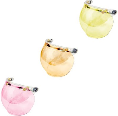《JAP》EVO【全彩】泡泡鏡二代 泡泡鏡片 三釦式 安全帽鏡片 復古帽 通用款 粉色/黃色/橘色