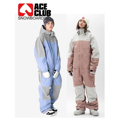 【 滑雪裝備】滑雪外套 滑雪衣 滑雪服 ACE雪具W23 DIMITO韓國滑雪服單板男防水防風女保暖連身衣褲BLOC