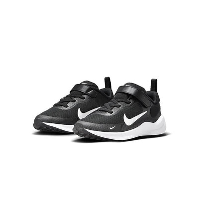 Nike Revolution 7 (PSV) 中童 黑白 舒適 慢跑鞋 原價1700元