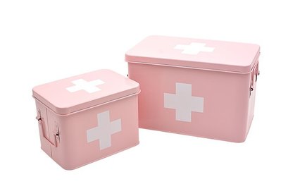 家用韓國特大碼小號寶寶兒童可愛收納盒藥箱醫藥箱急救箱醫療箱