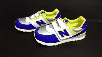 new balance 全新 574系列 運動童鞋 NB鞋 藍黃色 US 3號