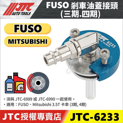 【YOYO 汽車工具】JTC-6233 FUSO 剎車油蓋接頭 三菱 3.5T 卡車 剎車 煞車 油蓋接頭