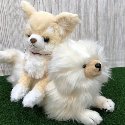 【誠誠小舖】日本進口 正版 動物 SUNLEMON 狗 膝蓋狗 博美犬 吉娃娃 擬真 絨毛 玩偶 娃娃 S尺寸