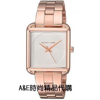 【熱賣精選】優選-Michael Kors MK3645 方形手錶 簡潔三針石英錶 腕錶