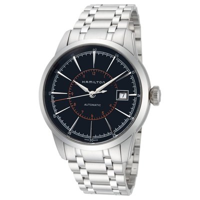 HAMILTON H40555131 漢米爾頓 手錶 機械錶 40mm 藍寶石 黑色面盤 鋼錶帶 男錶女錶