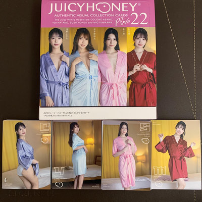 Juicy Honey plus22 石川澪、波多野結衣、淺野心、本庄鈴 普卡一套72張含盒-1