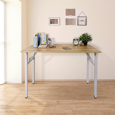 【AOTTO】免組裝寬大折疊木紋書桌-100公分 N
