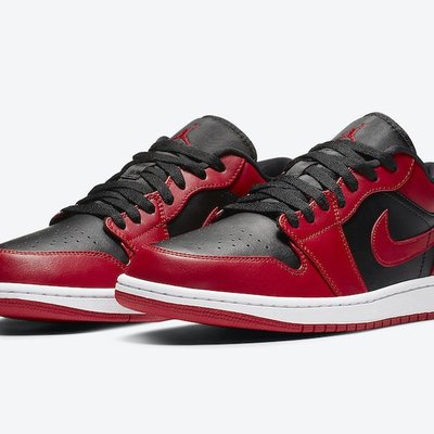 DSY-Air Jordan 1 Low “Varsity Red” 反轉禁穿黑紅湘北配色男553558