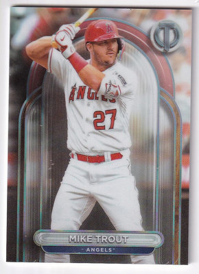 2024 TOPPS TRIBUTE 棒球系列 MIKE TROUT 金屬卡 MLB卡