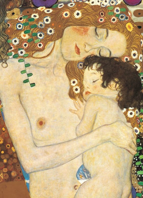 6000-2776 1000片美國進口拼圖 EUR 名畫 母與子 克林姆 Klimt