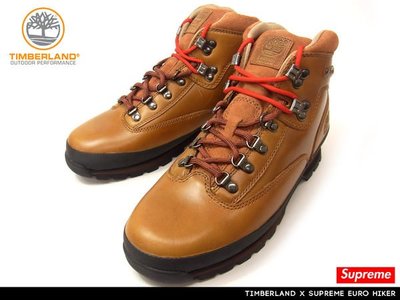 【 現貨 】全新正品 聯名限量鞋款 Supreme x Timberland Euro Hiker Boots 黃靴 登山靴 9-10.5