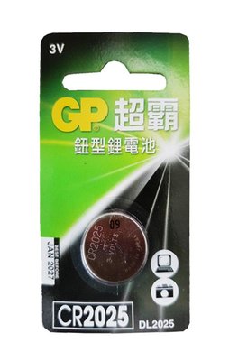 【B2百貨】 GP超霸鈕型鋰電池-CR2025(1入) 4891199003714 【藍鳥百貨有限公司】