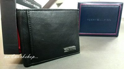 ☆【TH配件館】☆【TOMMY HILFIGER LOGO對折皮夾】☆【TOMW001H5】(黑色)