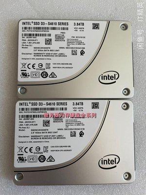 Intel 英特爾 S4510 S4610 3.84T SATA 2.5寸 6GB 固態企業級硬盤