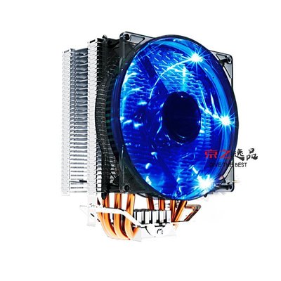 京之逸品~現貨 超頻三 超頻3 藍光塔型 東海 X4 銅熱導管 12公分風扇 LED CPU散熱器 CPU散熱風扇