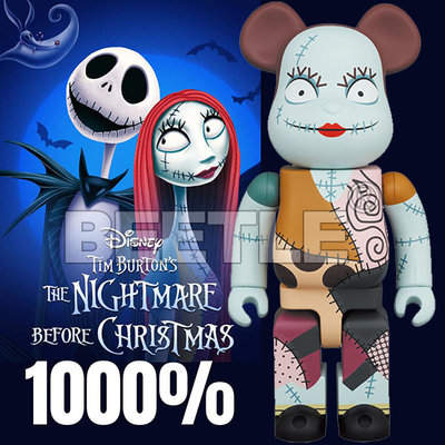 BEETLE BE@RBRICK SALLY 莎莉 聖誕夜驚魂 傑克 迪士尼 庫柏力克熊 1000%
