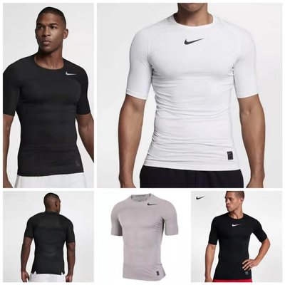 現貨熱銷-Nike耐吉PRO 男子籃球訓練跑步健身速干緊身衣短袖T恤 CT8460-010