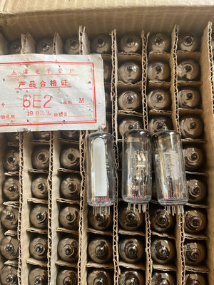 全新上海同批次6E2貓眼電子管 每10 發燒音響膽機收音70166