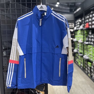 【100%正品】Adidas愛迪達外套男防風保暖立領透氣運動休閑拼接夾克衫GL0401 可開發票