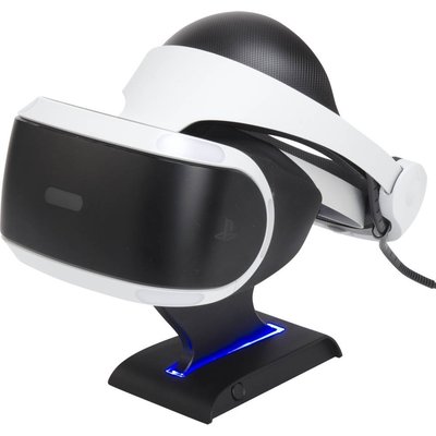 Cyber日本原裝 PS4周邊 PSVR專用 VR頭顯 支架 放置架 LED燈 【板橋魔力】