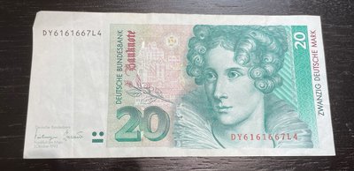 新聯邦德國20 Deutsche Mark紙鈔