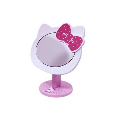 三麗鷗HELLO KITTY凱蒂貓桌上化妝鏡 梳妝鏡 桌鏡