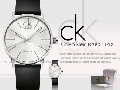 CASIO手錶專賣店 國隆 CK手錶專賣 K7621192 白面_時尚極簡大錶徑流線(另K7622220)保固一年發票
