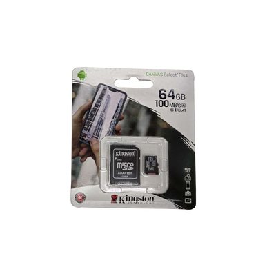 金士頓64G Micro SD金士頓記憶卡 microSD C10 小卡手機 行車紀錄器照相機通用 高速卡附轉卡
