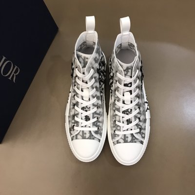 新品  DIOR 迪奧 B23男女士高幫運動鞋 經典運動鞋造型 情侶款促銷