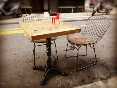 【 一張椅子 】Vintage 復古仿舊工業風 鑄鐵餐桌 書桌