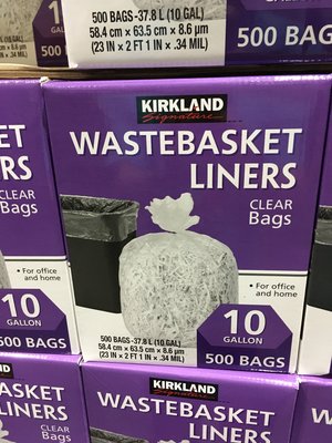 【日日小舖外送代購】好市多 Kirkland 美國進口萬用垃圾袋 37.8公升x500個 每個58.4x63.5公分