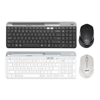 鍵盤 羅技K580鍵盤M330靜音鼠標鍵鼠套裝電腦辦公女生白色可愛