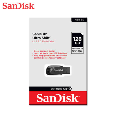 SanDisk【128GB】高速隨身碟 Ultra Shift CZ410 USB 3.0(SD-CZ410-128G)
